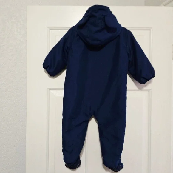 Vuntafe Disney Store Mickey Mouse Blue Hooded Pram Suit Fleece Lined 12-18 Month